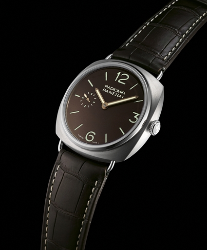 PANERAI, RADIOMIR, REF. PAM00322.TITANIUM MANUALLY-WOUND WRISTWATCH WITH TOBACCO DIAL, LIMITED PRODUCTION OF 150
