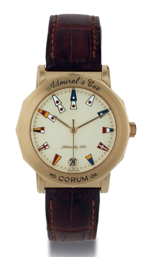 CORUM. A LIMITED EDITION 18K GOLD DODECAHEDRAL AUTOMATIC WRISTWATCH WITH CENTER SECONDS AND DATE