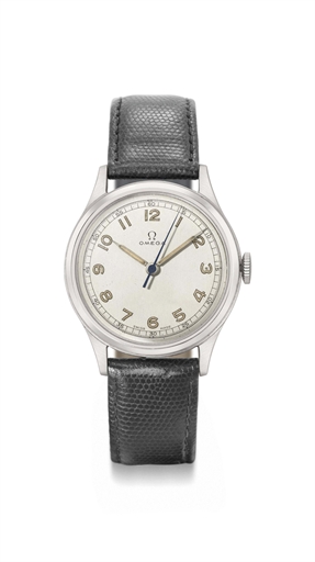 Omega. A stainless steel wristwatch with sweep centre seconds