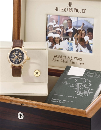 Audemars Piguet. A large 18K pink gold limited edition automatic perpetual calendar chronograph wristwatch