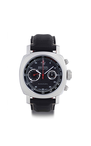 PANERAI. A LIMITED EDITION STAINLESS STEEL CUSHION AUTOMATIC CHRONOGRAPH DIVER'S WRISTWATCH