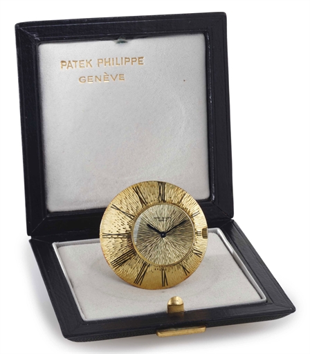 PATEK PHILIPPE. A RARE 18K GOLD OPENFACE ASYMMETRICAL KEYLESS LEVER DRESS WATCH