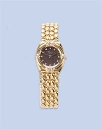 AN 18K YELLOW GOLD DIAMOND-SET GSTAAD BRACELET WATCH, BY CHOPARD