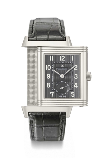 Jaeger-LeCoultre. A stainless steel Reverso wristwatch