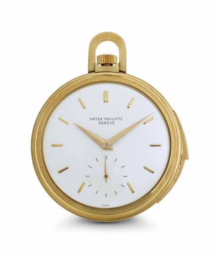 Patek Philippe. A Fine 18k Gold Minute Repeating Openface Keyless Lever Pocket Watch