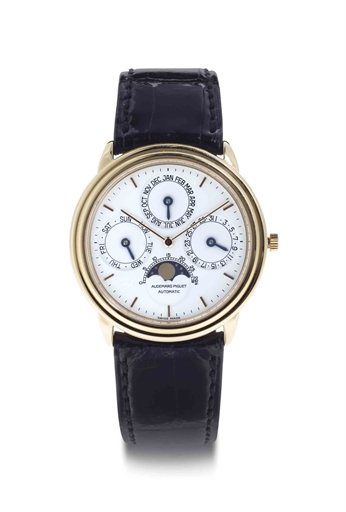 Audemars Piguet. An 18k Gold Automatic Perpetual Calendar Wristwatch With Moon Phases