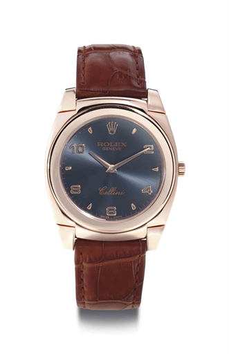 Rolex. An 18k Pink Gold Wristwatch