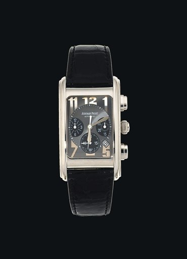 An 18ct. white gold automatic 'Edward Piguet' chronograph, date wristwatch, by Audemars Piguet