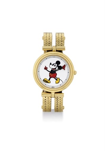 GERALD GENTA. AN 18K GOLD BRACELET WATCH