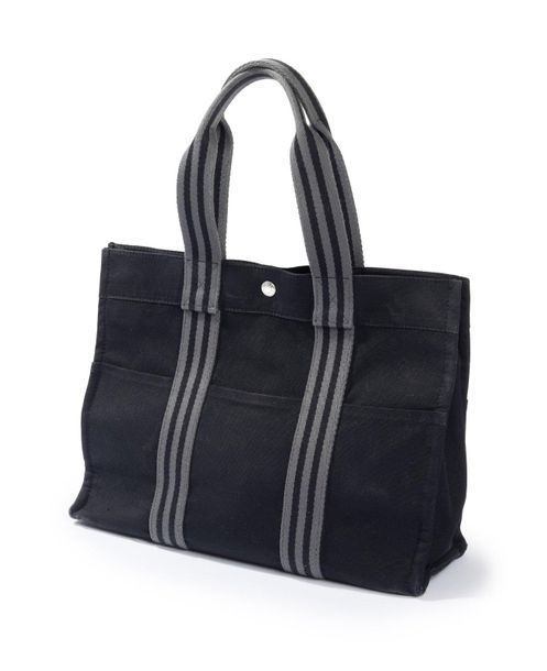 98. HERMES PARIS,Toto bag toile noire…