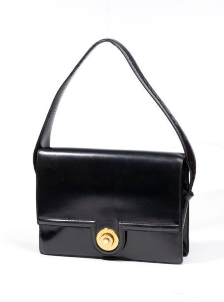 HERMES Paris,Sac Princesse box noir, métal…