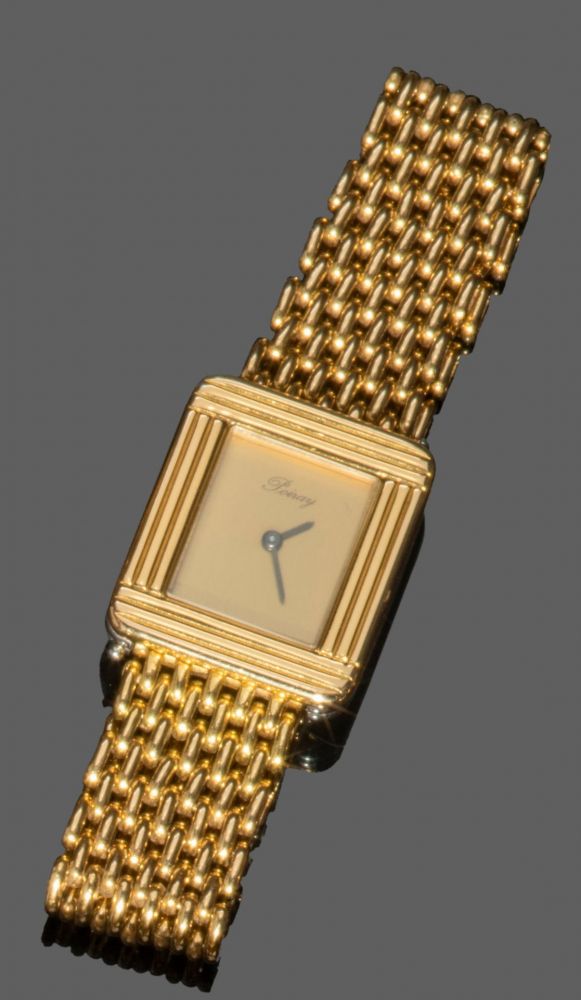 290. POIRAY,Montre bracelet de dame en métal... - Lot 290 - Cornette de Saint Cyr maison de ventes