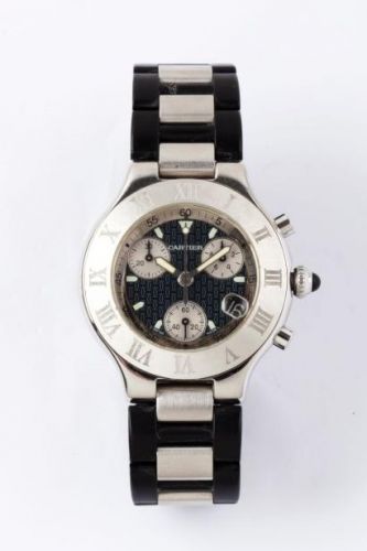 used cartier 21 chronoscaph watch