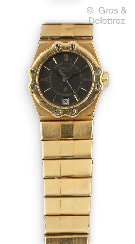 CHOPARD - «Saint Moritz» - Bracelet montre... - Lot 124 - Gros & Delettrez