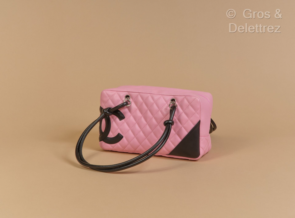 CHANEL Cambon Ligne Bowler Bag in Pink Leather 2004 - 2005