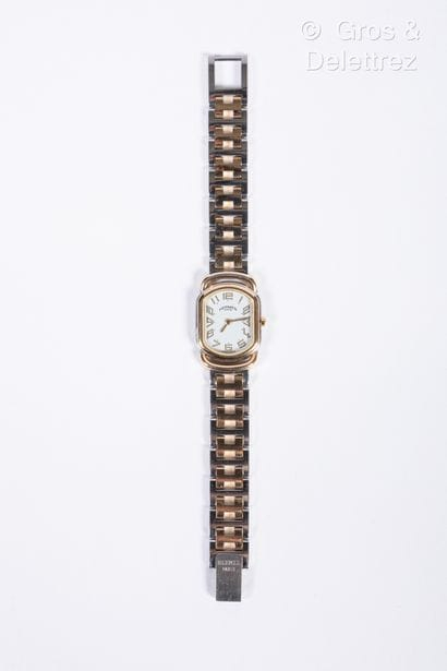 HERMES Paris Swiss made n°428769 - Montre "Rallye" en acier - Lot 401