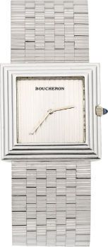 Boucheron 18k White Gold Bracelet Watch....