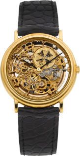 Vacheron Constantin Ref. 43038/000J Very Fine Gent's Skeletonized.Gold Automatic Wristwatch, circa 1994....