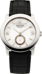 Rolex Ref. 5240 Cellini Cellinium Gent's Platinum Watch.Mother-of-Pearl Dial, circa 2006....