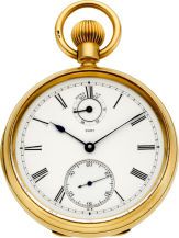Victor Kullberg Gold Cased Keyless Lever Fusee With Wind Indicator.circa 1882....