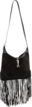 Hermes 31cm Black Veau Doblis Suede Trim Anate Bag with Palladium.Hardware.