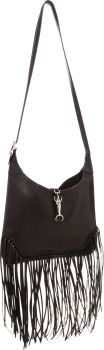 Hermes 31cm Black Evergrain Leather Trim Anate Bag with Palladium.Hardware.