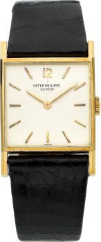 Patek Philippe Ref. 3479 Very Fine 18k Gold Square Gentleman's.Wristwatch, circa 1965....