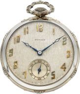 Howard 14k White Gold Gent's Watch, Box & Papers....