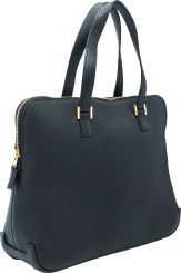 Hermes Black Ardennes Leather Escapade Bag with Gold Hardware.