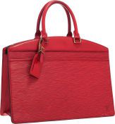 Louis Vuitton Red Epi Leather Riviera Bag.