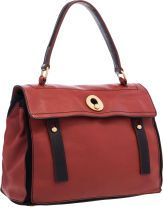 Yves Saint Laurent Red Leather Muse Two Bag.