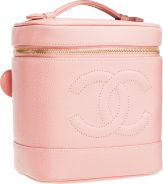 Chanel Pink Caviar Leather CC Cosmetic Bag.