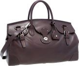Ralph Lauren Dark Brown Leather Ricky Bag.