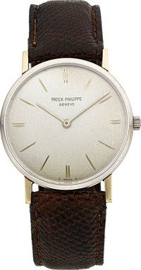 Patek Philippe Ref. 3468 Fine White Gold Wristwatch, circa 1960's....