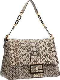 Fendi Natural Snakeskin Mama Baguette Bag.