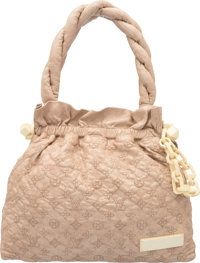 Louis Vuitton Beige Monogram Leather Olympe Bag. Excellent.Condition. 17 Width x 13 Height x 6 Depth....