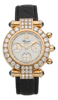 Chopard Imperiale Chronograph 18k Gold & Diamond Lady's.Wristwatch Ref. 38/3168-23....