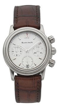 Blancpain Leman Flyback Chronograph Mid-Size Stainless Steel.Wristwatch....