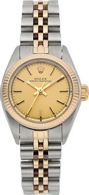 Rolex Ref. 6719 Lady's Two Tone Oyster Perpetual Wristwatch Circa.1982....