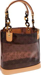 Louis Vuitton Monogram Vinyl Ambre Cruise Cabas PM Bag....