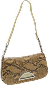 Christian Dior Green & Black Snakeskin Shoulder Bag....