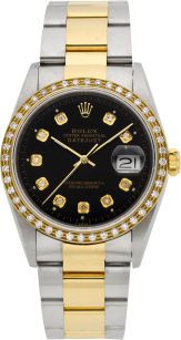 Rolex Ref. 16263 Gent's Two Tone Datejust With Diamonds, circa.2001....