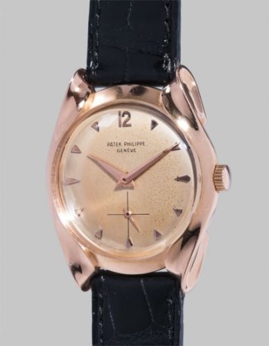 Patek Philippe Follow;Ref. 2546;A highly unusual, rare and attractive pink gold wristwatch with sculpted lugs