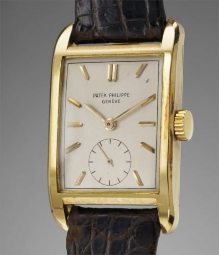 Patek Philippe Follow;Ref. 2434;A fine and attractive yellow gold rectangular wristwatch