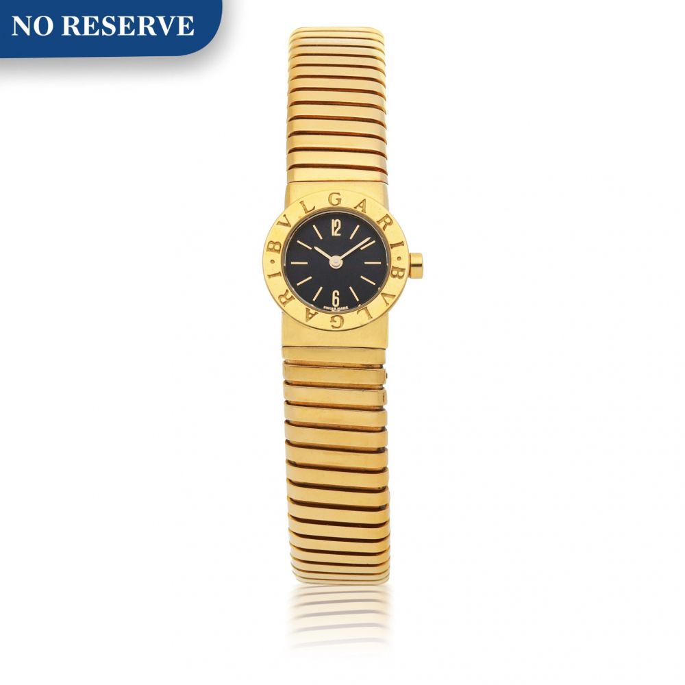 BULGARI | TUBOGAS, REF BB192T YELLOW GOLD BRACELET WATCH CIRCA 1990
