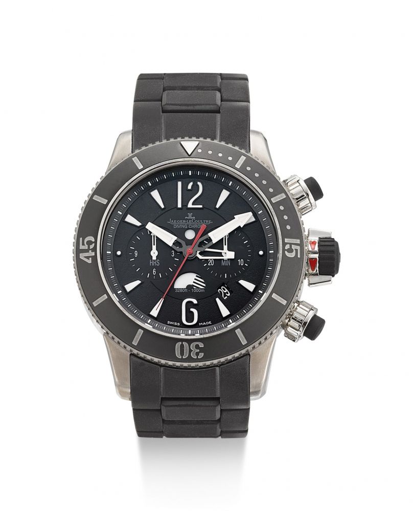 JAEGER-LECOULTRE | MASTER COMPRESSOR DIVING CHRONOGRAPH GMT NAVY SEALS, REFERENCE Q178T677, A LIMITED EDITION TITANIUM DUAL TIME ZONE CHRONOGRAPH WRISTWATCH WITH DATE, DAY AND NIGHT INDICATION AND BRACELET, CIRCA 2010