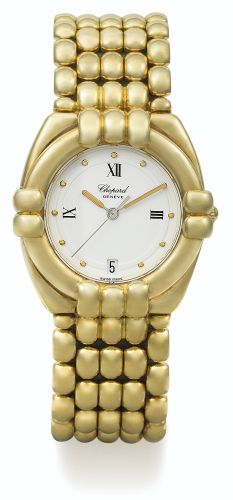 Chopard A YELLOW GOLD CENTRE SECONDS BRACELET WATCH WITH DATE REF 2230 CASE GD1451 GSTAAD CIRCA 2000