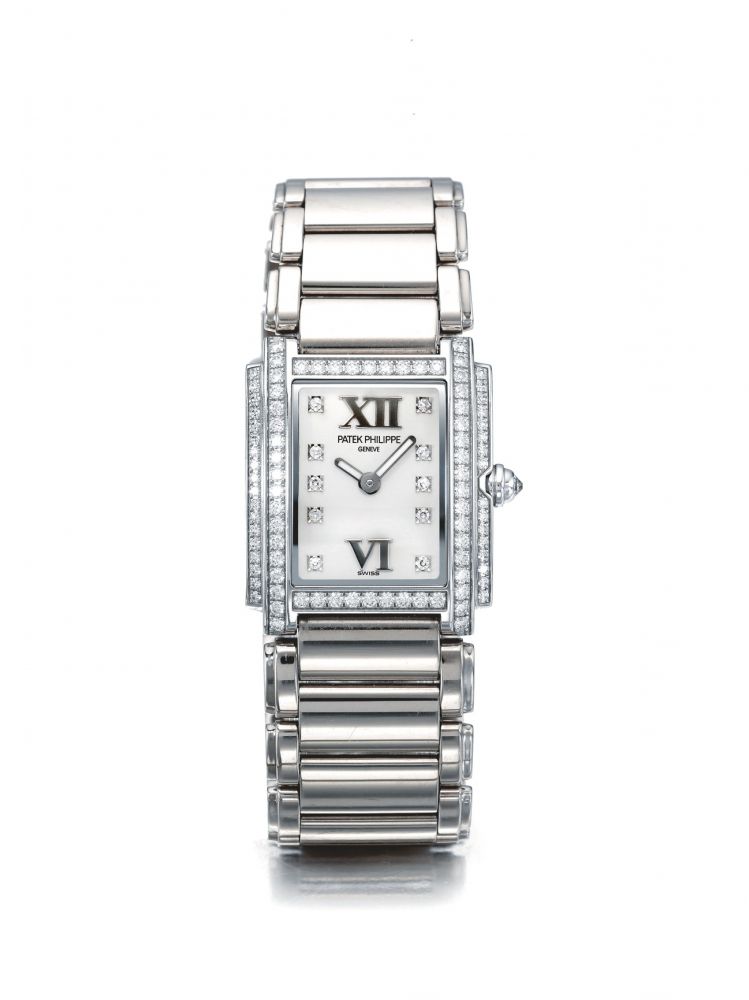 PATEK PHILIPPE | REF 4908/200 TWENTY-4, A WHITE GOLD AND DIAMOND-SET WRISTWATCH WITH BRACELET MADE IN 2011