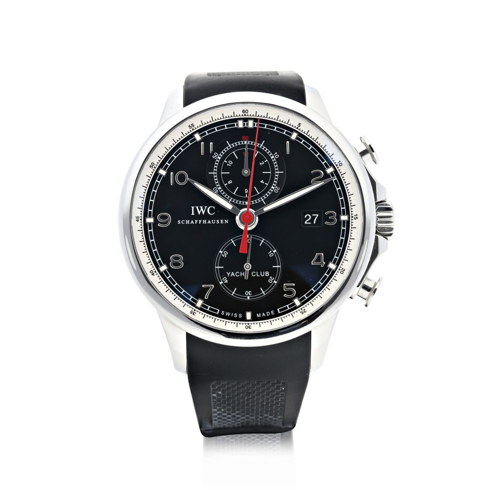 IWC | REFERENCE 390210 PORTUGIESER YACHT CLUB CHRONOGRAPH A STAINLESS STEEL AUTOMATIC CHRONOGRAPH WRISTWATCH WITH DATE, CIRCA 2014
