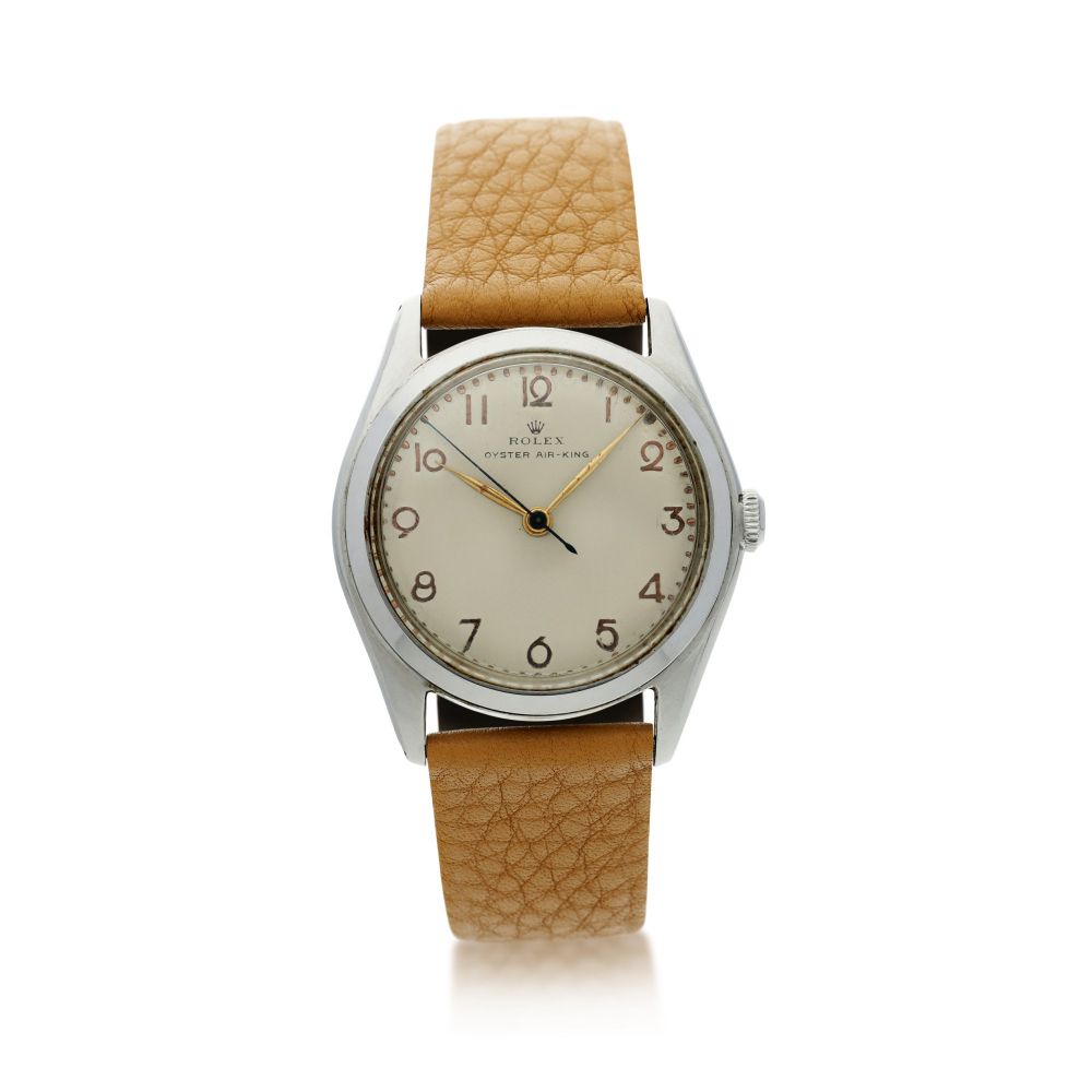 ROLEX | REFERENCE 4925 OYSTER AIR-KING A STAINLESS STEEL CENTER SECONDS WRISTWATCH, CIRCA 1956